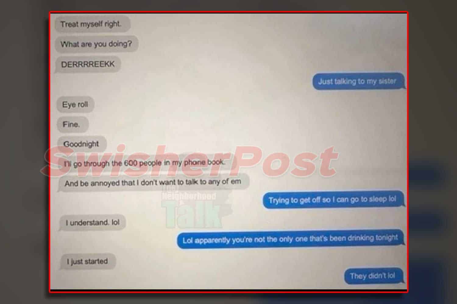 Tyler Perry Derek dixon text messages