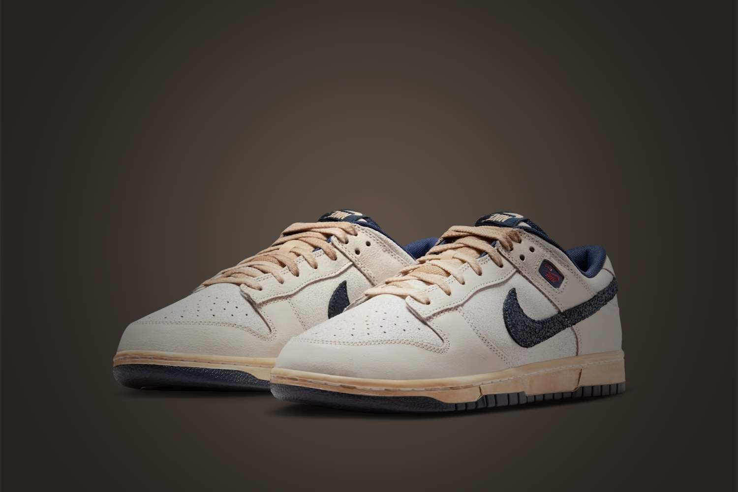 nike sneakers dunk low x stranger things phantom and midnight navy