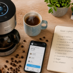 cafetiere connectee application smartphone mug