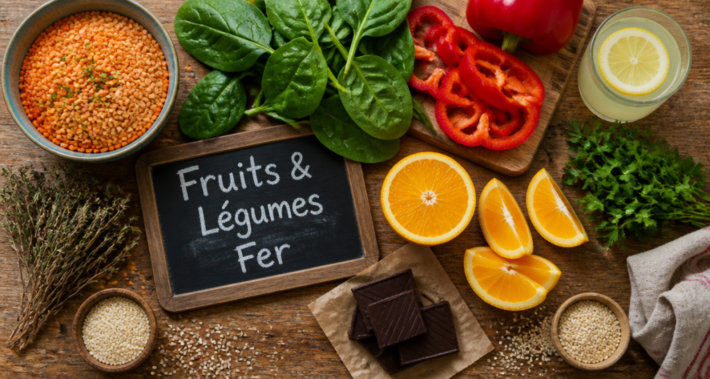 fruits et legumes riches en fer