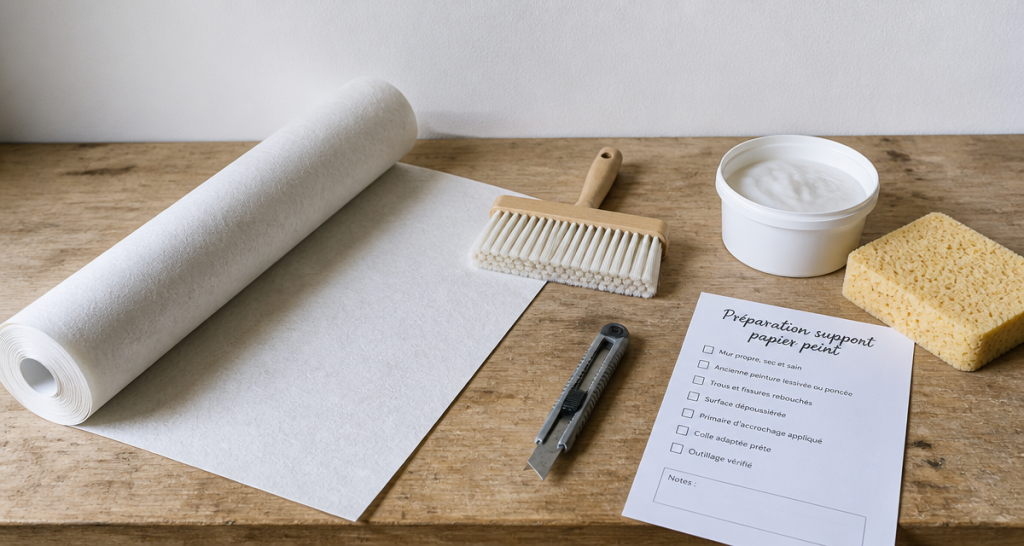 Inconvénients papier peint intissé sur table de rénovation
