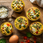 petit dejeuner sale a preparer la veille muffins oeufs epinards feta