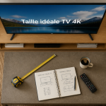 quelle taille de tv choisir pour un salon image flat-lay