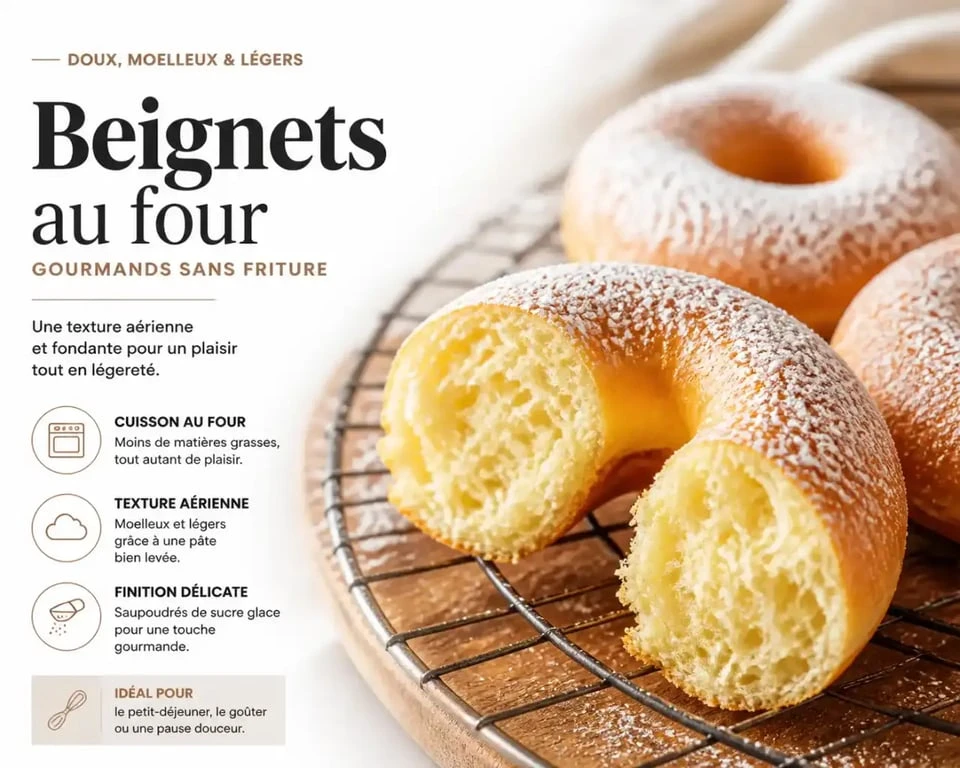 Recette des beignets au four moelleux et dorés