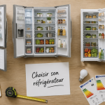 Quel frigo choisir miniatures ouverts sur plan de travail