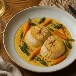Recette de lotte raffinée au safran, chair nacrée fondante