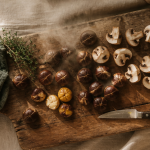 recette marron marrons épluchés sur planche