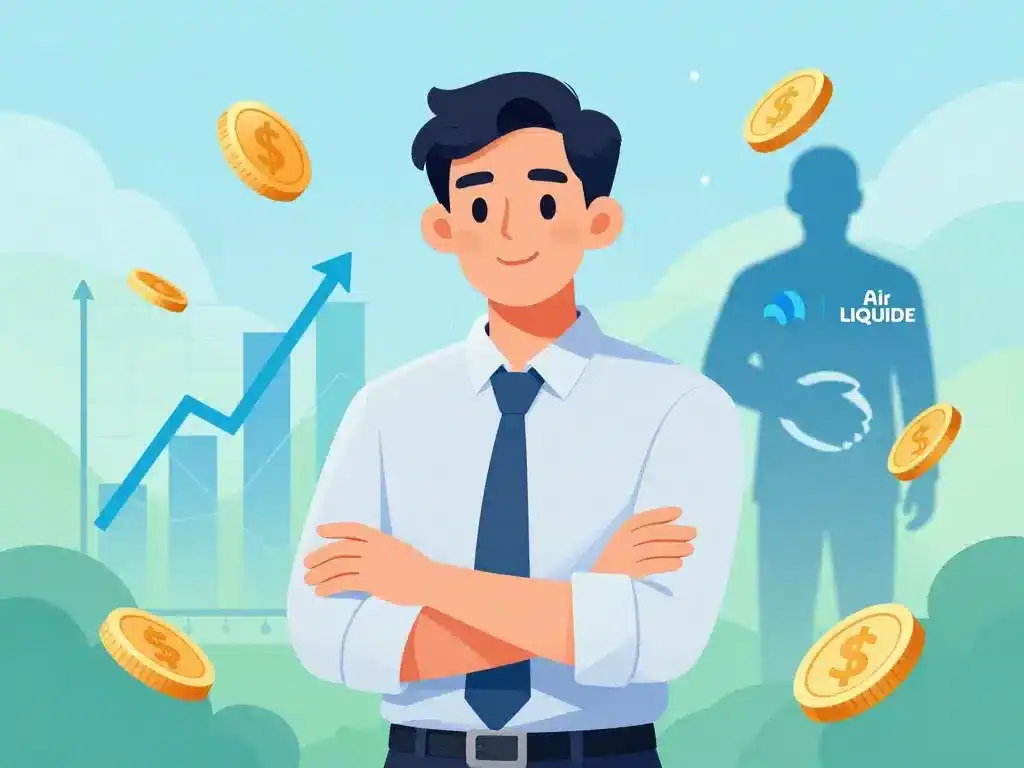 action air liquide au nominatif illustration croissance financière