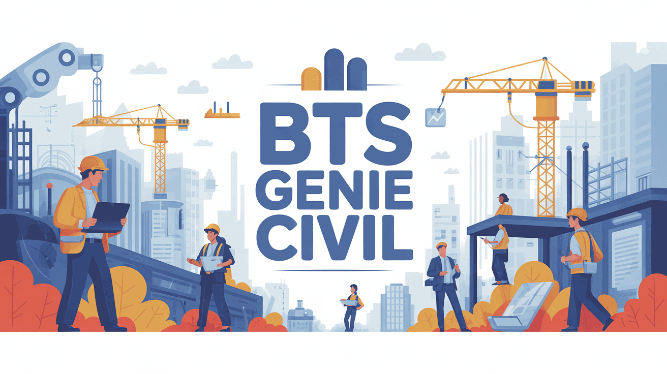 illustration bts genie civil chantiers et plans techniques