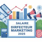 illustration directeur marketing salaire 2025 finances marketing