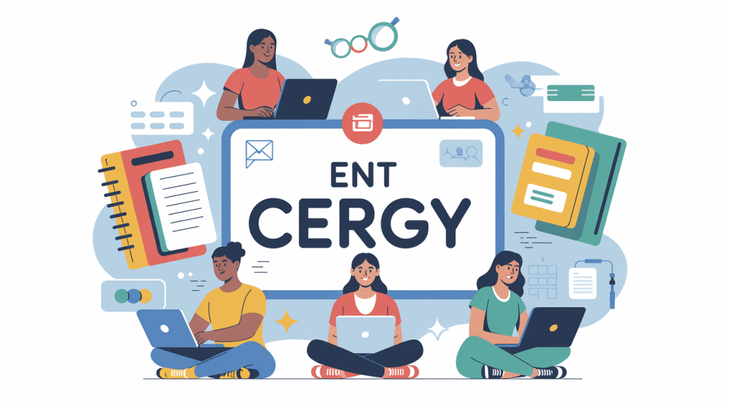 illustration ent cergy accès scolaire et collaboration