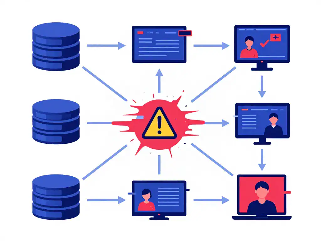 diagramme flux erreurs entassas causes techniques