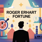 Illustration conceptuelle modern sur roger erhart fortune, mystère et transparence