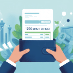 Illustration fiche de paie 1790 brut en net