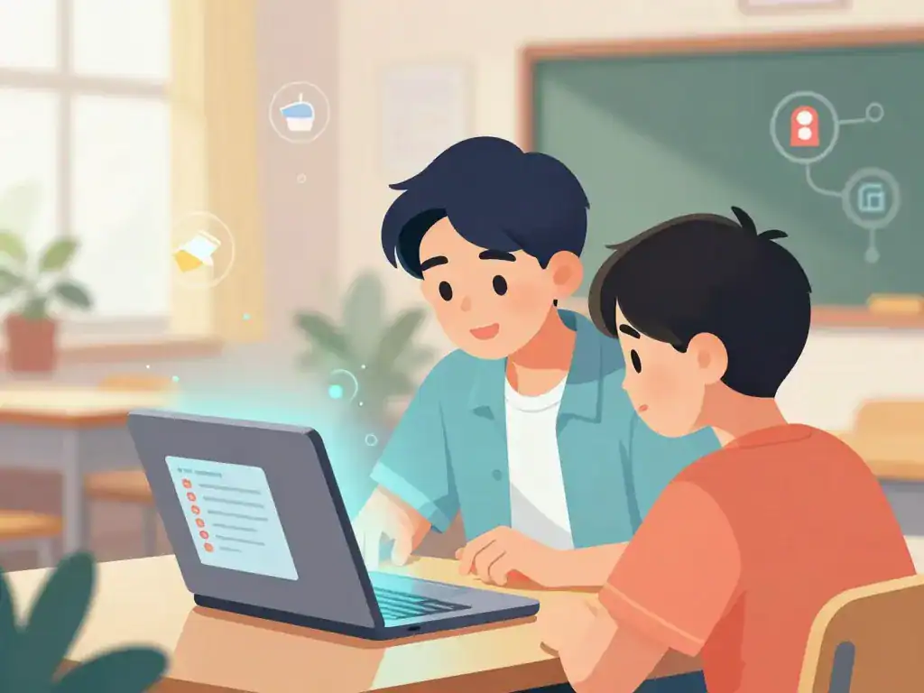 comment voir sa classe en avance illustration élèves outils numériques