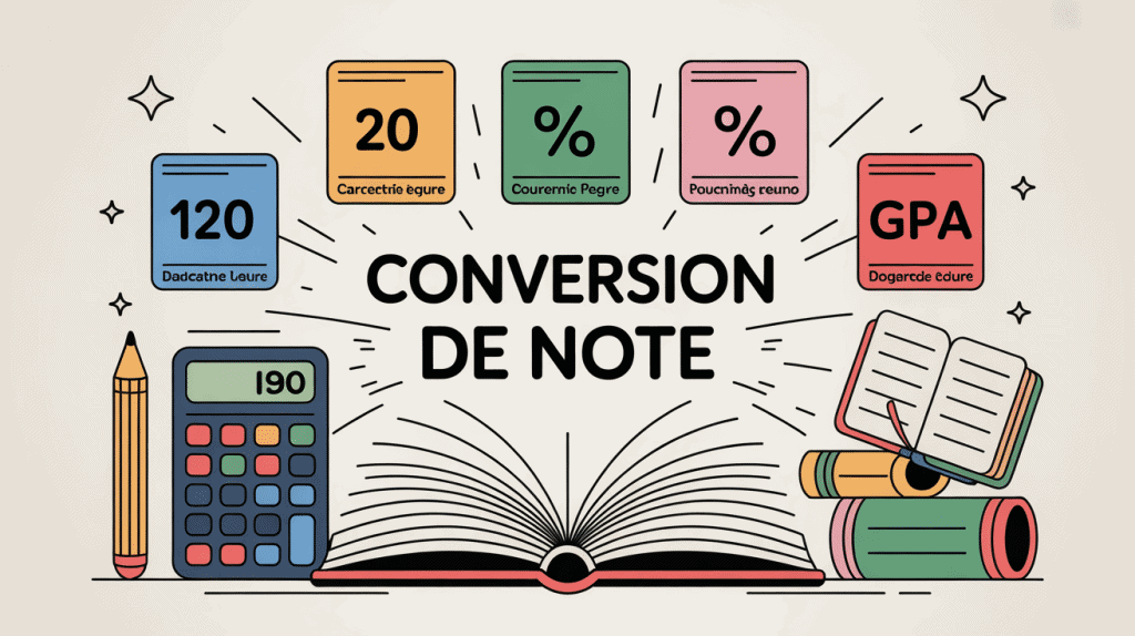 Convertir une note en moyenne ou en lettre sans se tromper