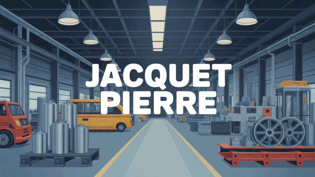 Illustration Jacquet Pierre transformation distribution métaux