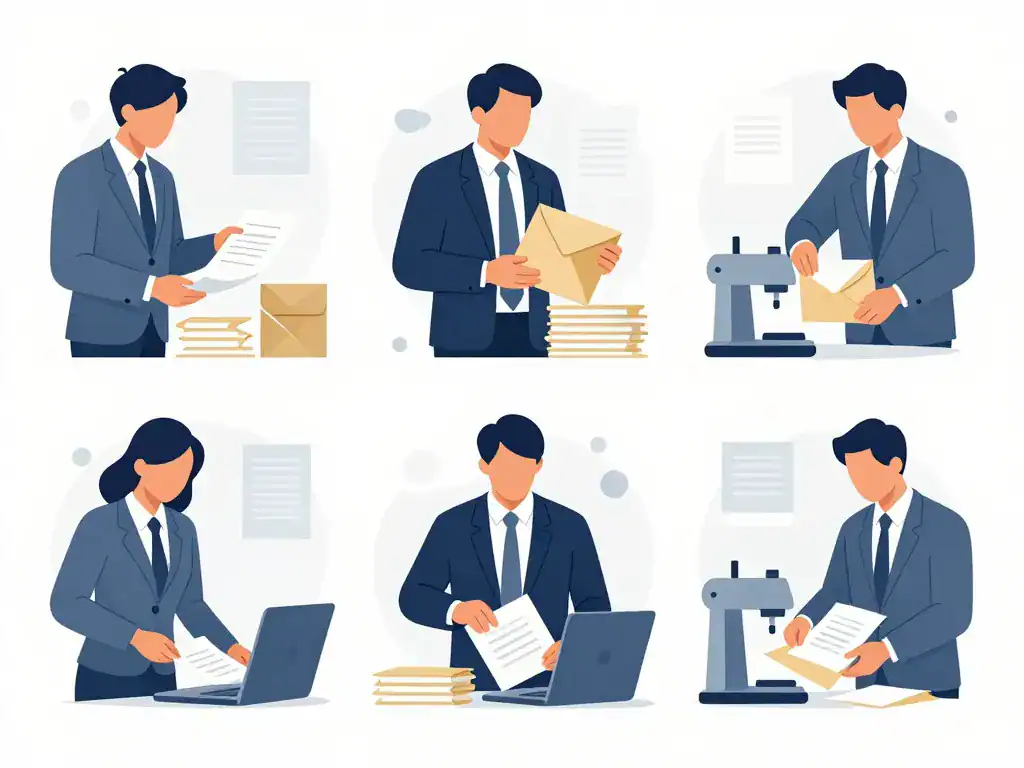 étapes de la mise sous pli professionnelle