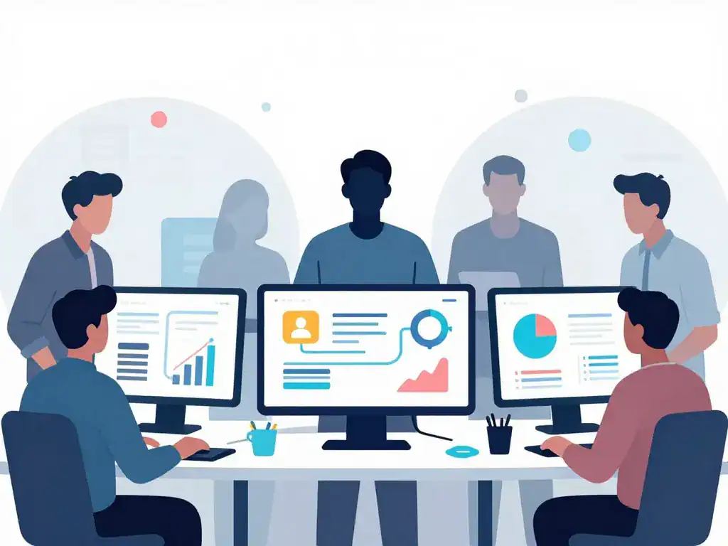 offre d emploi data analyst missions travail equipe illustration