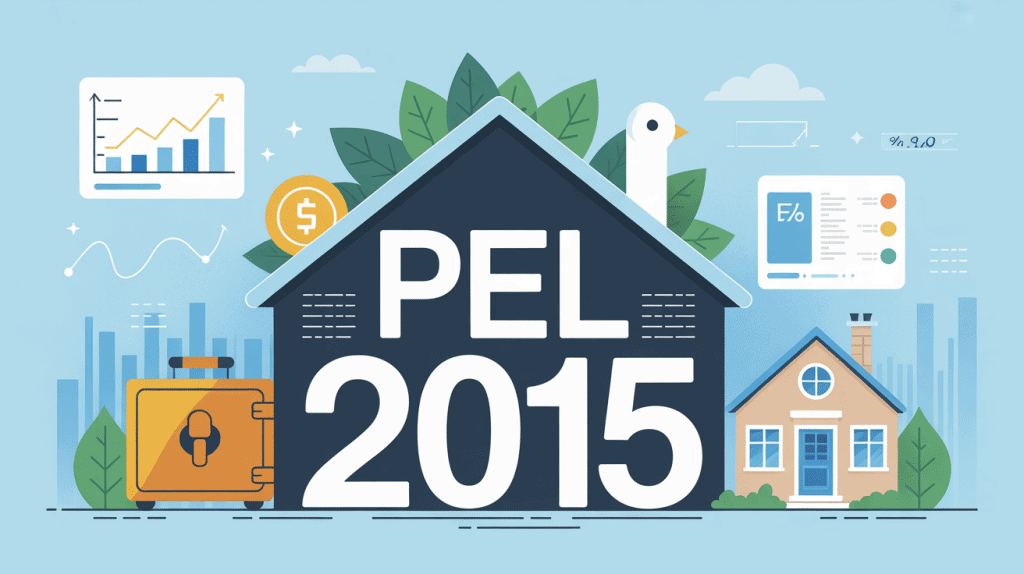Illustration du taux du PEL en 2015, ambiance financière moderne