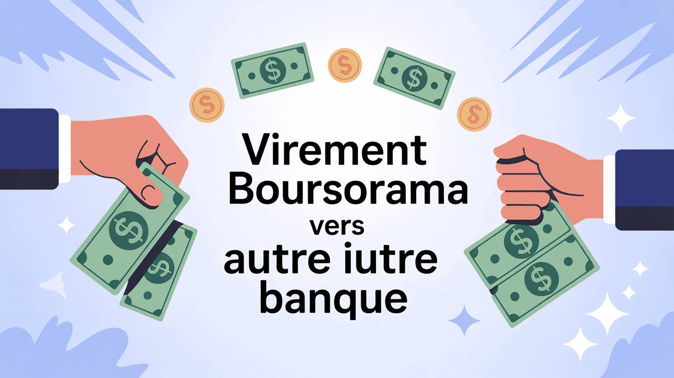 Transfert sécurisé virement Boursorama vers autre banque illustration