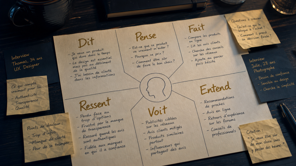 Carte d’empathie : 6 rubriques pour comprendre ce que vos clients ne disent pas