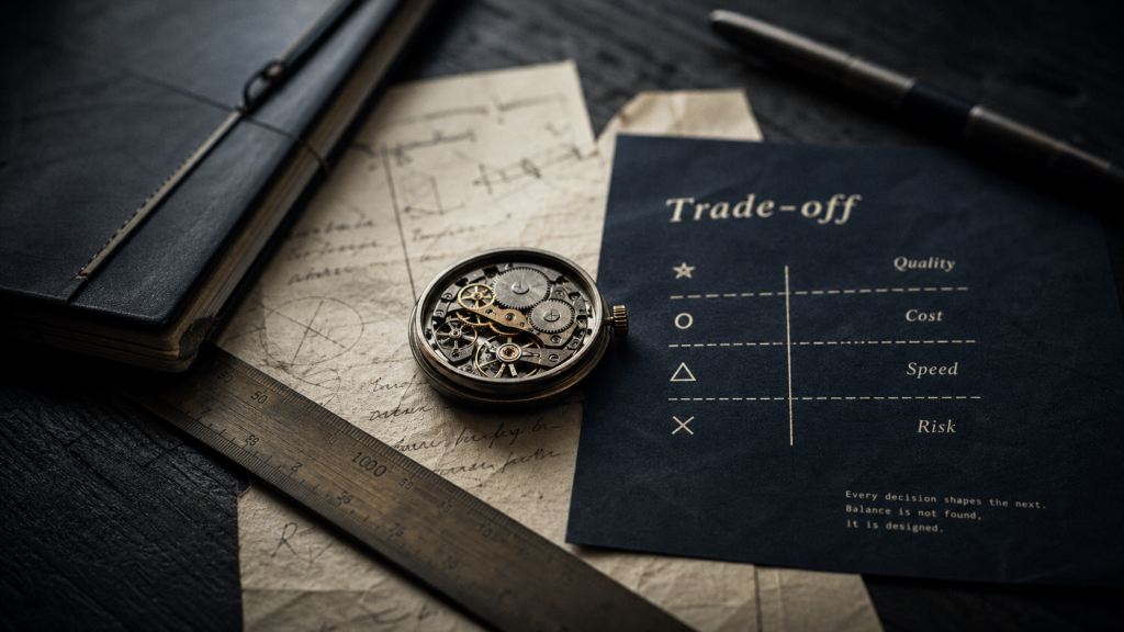 Trade-off : arbitrer entre contraintes sans confondre compromis et concession