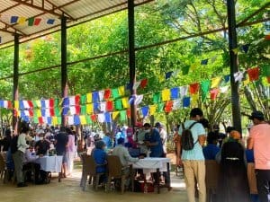 Vaccination campaign sponsored by the Tana Dharma Society