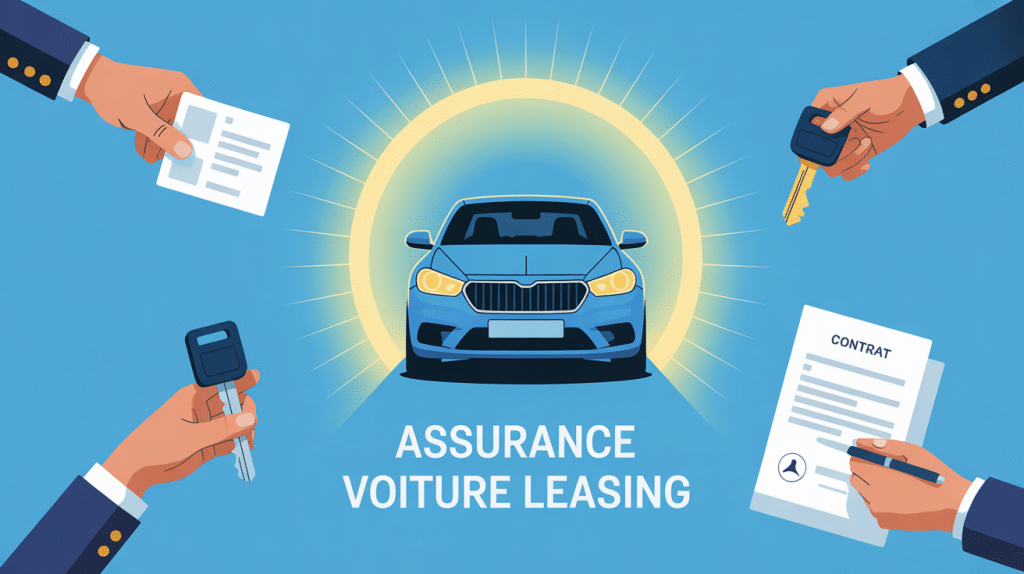 Illustration assurance voiture leasing protection
