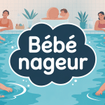 bébé nageur quel age illustration ambiance familiale piscine