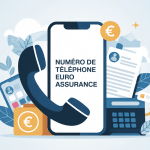 numéro de téléphone de euro assurance, illustration, relation client