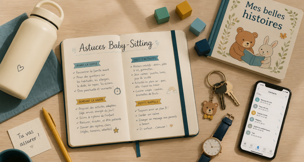 babysitting comment faire organisation astuces table