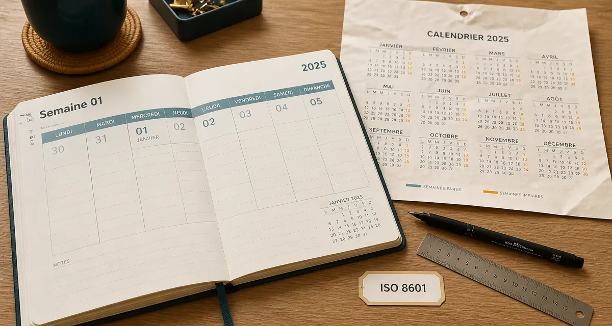Calendrier 2025 semaine paire et impaire : repérer les semaines
