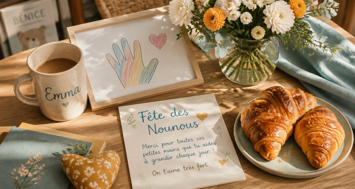 fete des nounous table cadeau croissants