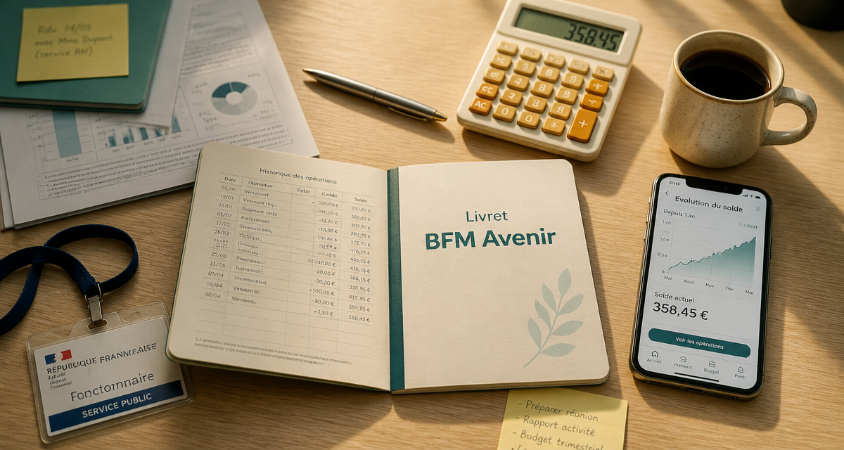 livret avenir bfm sur bureau fonctionnaire