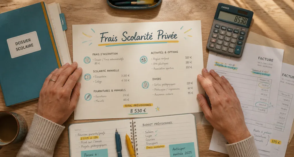 parents séparés frais de scolarité école privée