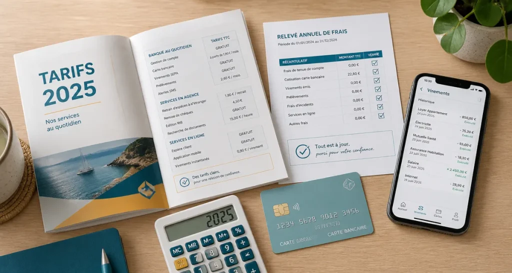 Tarif caisse d'epargne 2025 : frais bancaires et carte