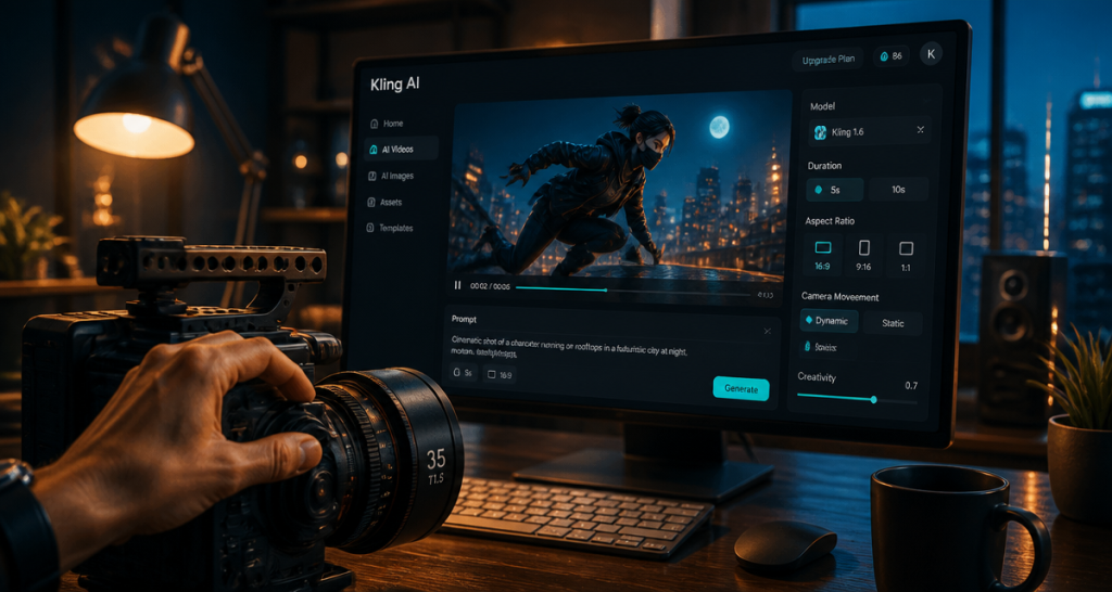 kling ai avis interface vidéo IA