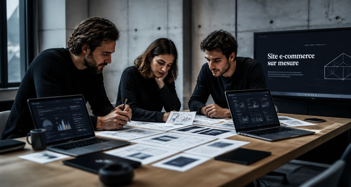 site e commerce sur mesure équipe bureau