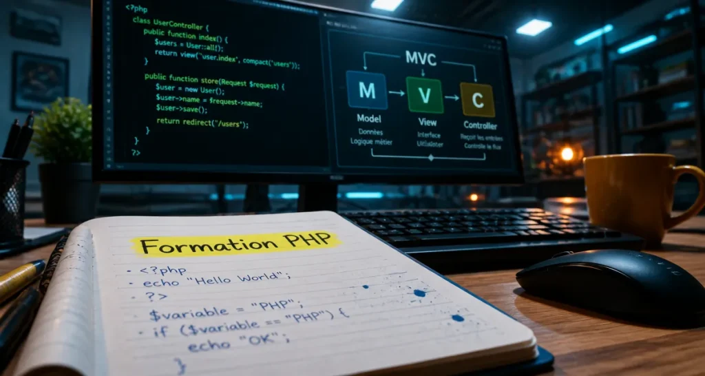 Formation en PHP : vue MVC et code PHP