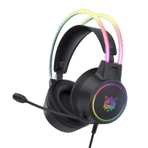 Αν Jos, gaming ακουστικά με RGB φωτισμό και μικρόφωνο, ιδανικά για gamers και streaming.