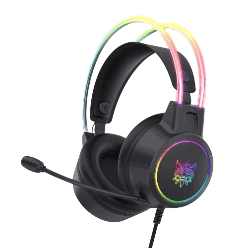 Αν Jos, gaming ακουστικά με RGB φωτισμό και μικρόφωνο, ιδανικά για gamers και streaming.