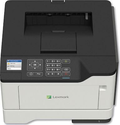 Ανταλλακτικός εκτυπωτής γραφείου Lexmark με γκρι και λευκό χρώμα, λειτουργεί άψογα.
