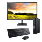 Πηγή υπολογιστή με οθόνη, πληκτρολόγιο και ποντίκι. Ανανεώστε ή επισκευάστε τον υπολογιστή σας σήμερα.