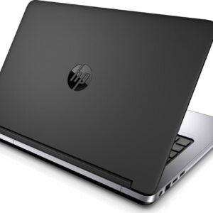 Φορητός υπολογιστής HP σε μαύρο χρώμα, ιδανικός για εργασία και ψυχαγωγία.