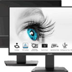 Full HD οθόνη 23.8" με καφέ μάτια και τεχνολογία LED, ιδανική για εργασία και ψυχαγωγία.