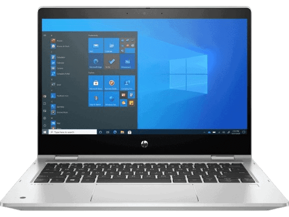 Φωτογραφία τεχνολογικού φορητού υπολογιστή με Windows 10 στην οθόνη.