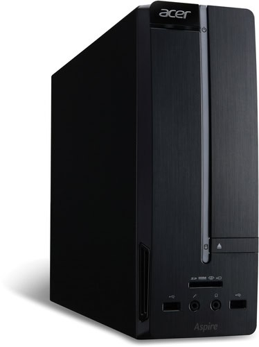 Υπολογιστής γραφείου Acer Aspire με μεγάλο σκληρό δίσκο και θήκες USB.