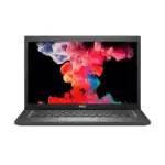 Ιδιωτικός φορητός υπολογιστής Dell με έγχρωμη οθόνη και πληκτρολόγιο.