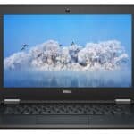 Άντραξ κέιμπλ και οθόνη υπολογιστή Dell, έκθεση σε λευκά δέντρα με πουλιά σε μπλε ουρανός.